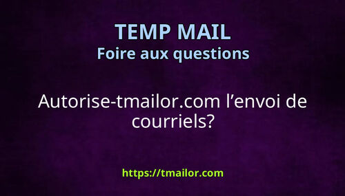 Autorise-tmailorcom lenvoi de courriels