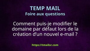 Comment puis-je modifier le domaine par défaut lors de la création dun nouvel e-mail
