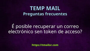 É posible recuperar un correo electrónico sen token de acceso