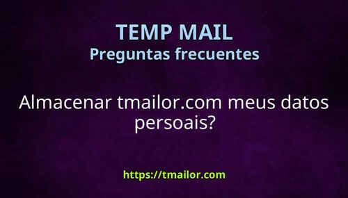 Almacenar tmailorcom meus datos persoais