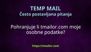 Pohranjuje li tmailorcom moje osobne podatke
