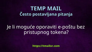 Je li moguće oporaviti e-poštu bez pristupnog tokena