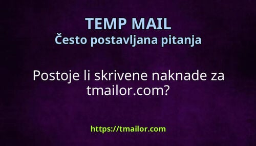 Postoje li skrivene naknade za tmailorcom