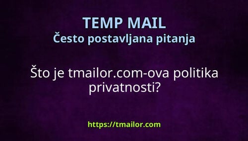Što je tmailorcom-ova politika privatnosti