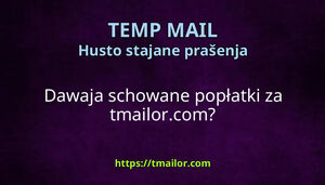 Dawaja schowane popłatki za tmailorcom