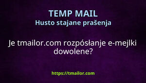 Je tmailorcom rozpósłanje e-mejlki dowolene