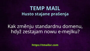 Kak změnju standardnu domenu hdyž zestajam nowu e-mejlku