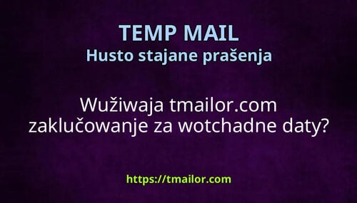 Wužiwaja tmailorcom zaklučowanje za wotchadne daty