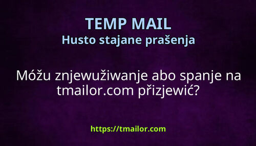 Móžu znjewužiwanje abo spanje na tmailorcom přizjewić