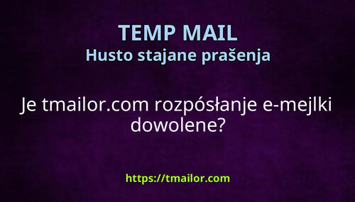Je tmailorcom rozpósłanje e-mejlki dowolene