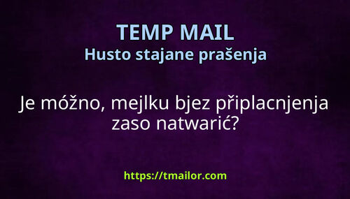 Je móžno mejlku bjez připlacnjenja zaso natwarić