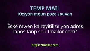 Èske mwen ka reyitilize yon adrès lapòs tanp sou tmailorcom