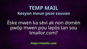Èske mwen ka sèvi ak non domèn pwòp mwen pou lapòs tan sou tmailorcom