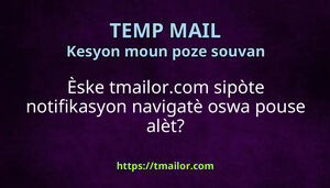 Èske tmailorcom sipòte notifikasyon navigatè oswa pouse alèt