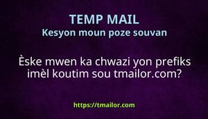 Èske mwen ka chwazi yon prefiks imèl koutim sou tmailorcom