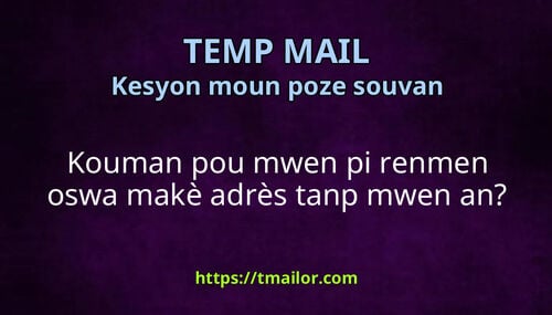 Kouman pou mwen pi renmen oswa makè adrès tanp mwen an