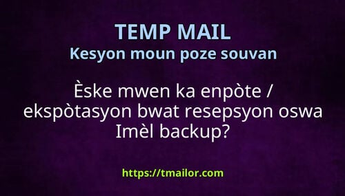 Èske mwen ka enpòte ekspòtasyon bwat resepsyon oswa Imèl backup