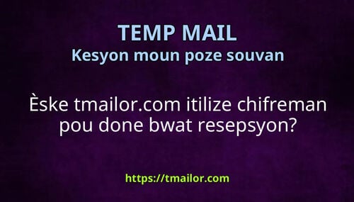 Èske tmailorcom itilize chifreman pou done bwat resepsyon