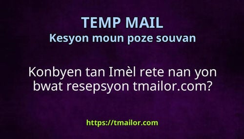Konbyen tan Imèl rete nan yon bwat resepsyon tmailorcom