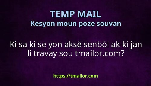 Ki sa ki se yon aksè senbòl ak ki jan li travay sou tmailorcom