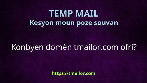 Konbyen domèn tmailorcom ofri