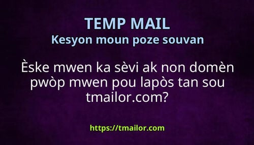 Èske mwen ka sèvi ak non domèn pwòp mwen pou lapòs tan sou tmailorcom