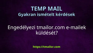 Engedélyezi tmailorcom e-mailek küldését