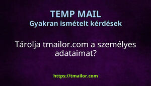 Tárolja tmailorcom a személyes adataimat