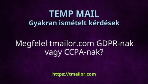 Megfelel tmailorcom GDPR-nak vagy CCPA-nak