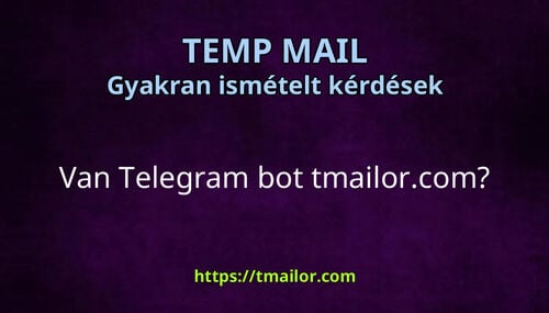 Van Telegram bot tmailorcom