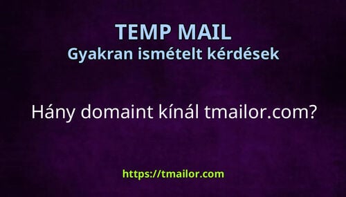 Hány domaint kínál tmailorcom