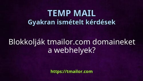 Blokkolják tmailorcom domaineket a webhelyek