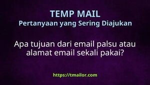 Apa tujuan dari email palsu atau alamat email sekali pakai