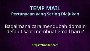 Bagaimana cara mengubah domain default saat membuat email baru