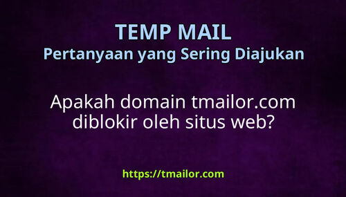 Apakah domain tmailorcom diblokir oleh situs web