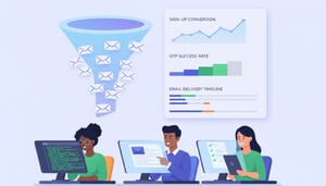 QA командалары катталуу жана кабыл алуу агымдарын масштабда текшерүү үчүн убактылуу электрондук почтаны кантип колдонушат