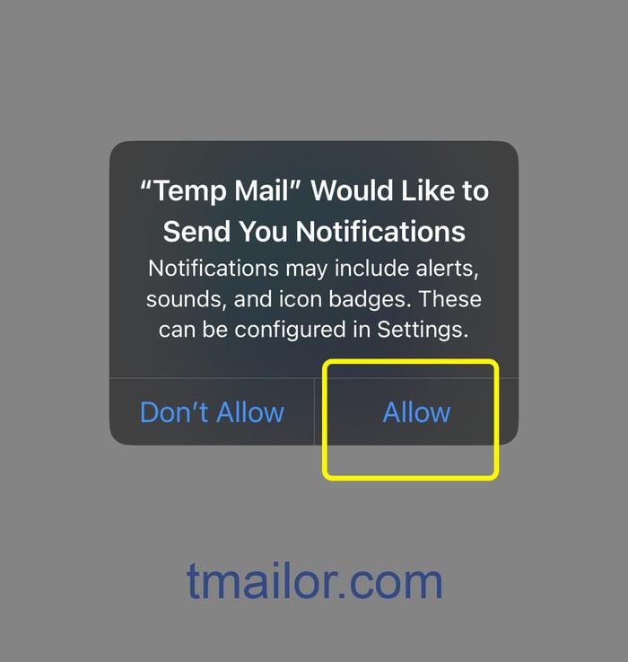 Allow notifications