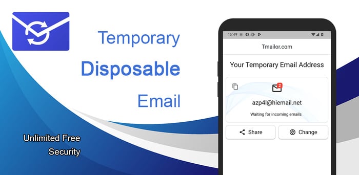 Tijdelijke e-mail op Android