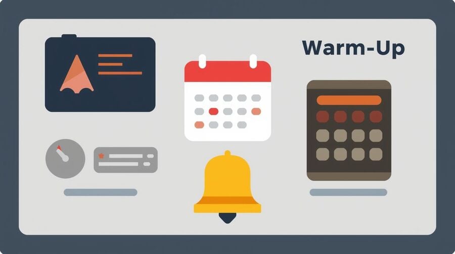 An operations board with canary alerts, warm-up calendar, and pager bell, suggesting readiness for peak traffic.