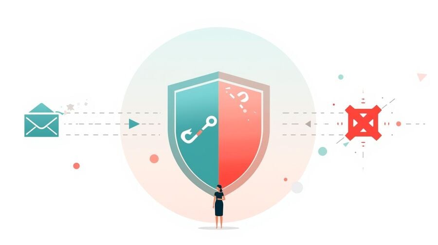 Privacy shield blocking spam phishing and tracking threats