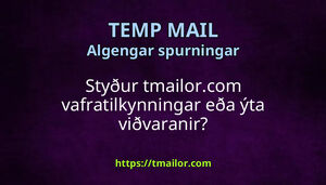 Styður tmailorcom vafratilkynningar eða ýta viðvaranir