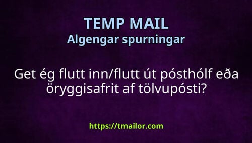 Get ég flutt innflutt út pósthólf eða öryggisafrit af tölvupósti