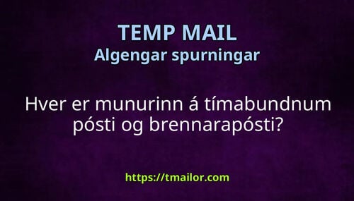 Hver er munurinn á tímabundnum pósti og brennarapósti