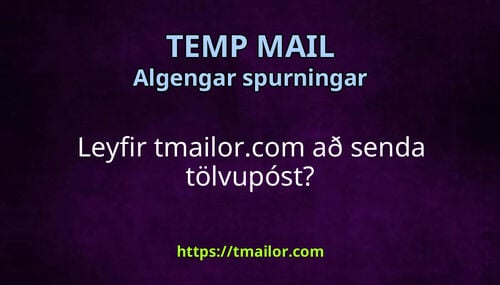 Leyfir tmailorcom að senda tölvupóst