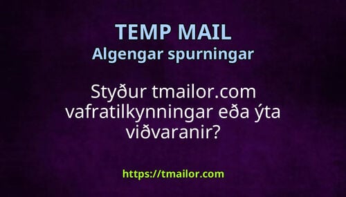 Styður tmailorcom vafratilkynningar eða ýta viðvaranir