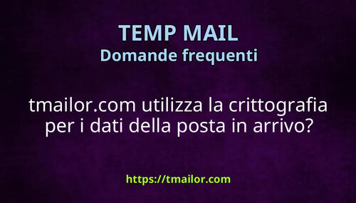 tmailorcom utilizza la crittografia per i dati della posta in arrivo