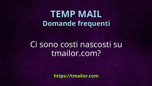 Ci sono costi nascosti su tmailorcom