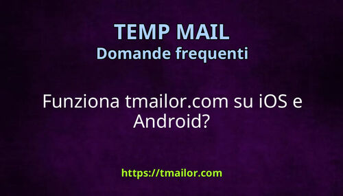 Funziona tmailorcom su iOS e Android