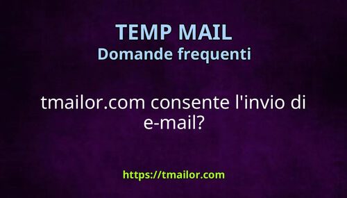 tmailorcom consente linvio di e-mail