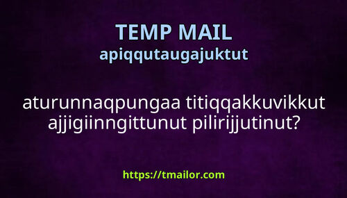 aturunnaqpungaa titiqqakkuvikkut ajjigiinngittunut pilirijjutinut